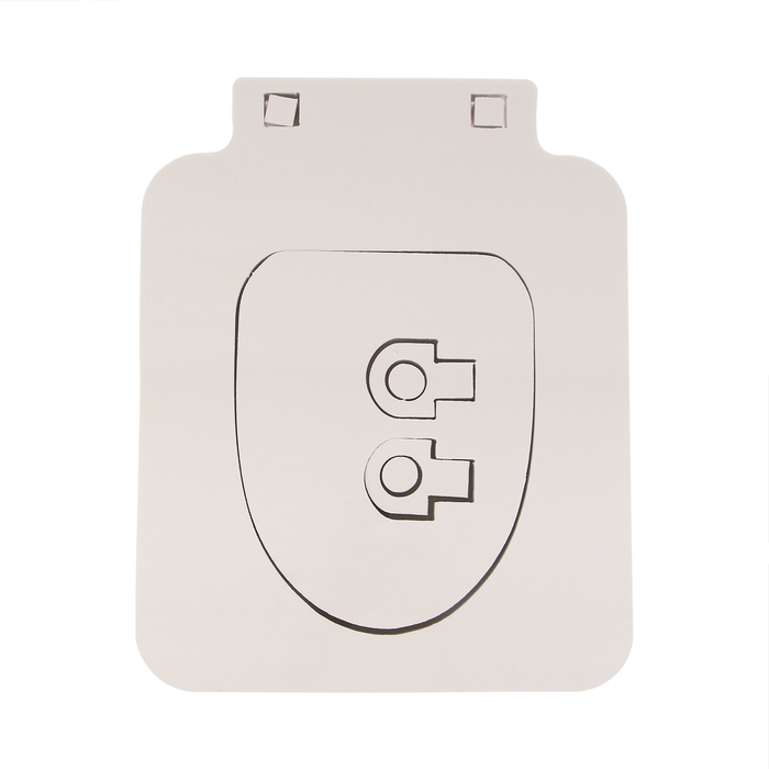 Сиденье для уличного туалета, 38 × 50 см, с квадратной крышкой, пенополистирол Сиденье для уличного туалета, 38 × 50 см, с квадратной крышкой, пенополистирол