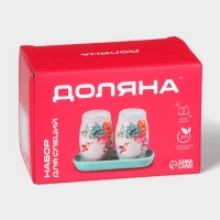 Набор для специй Доляна &laquo;Тропики&raquo;, 2 предмета: солонка, перечница, 130 мл