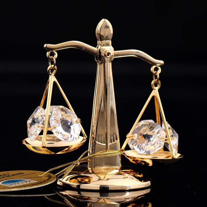 Сувенир &laquo;Весы&raquo;, 7&times;4&times;7 см, с кристаллами