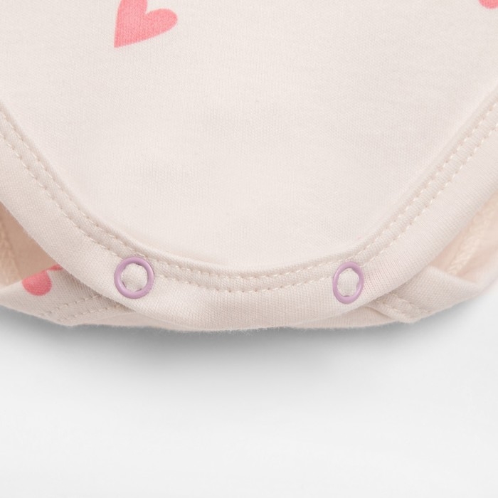 Боди с длинным рукавом в набивку Крошка Я «Зайчик», рост 68-74 см, цвет бежевый Боди с длинным рукавом в набивку Крошка Я «Зайчик», рост 68-74 см, цвет бежевый