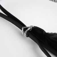 Сумка женская хобо на молнии TEXTURA, средний размер, цвет чёрный