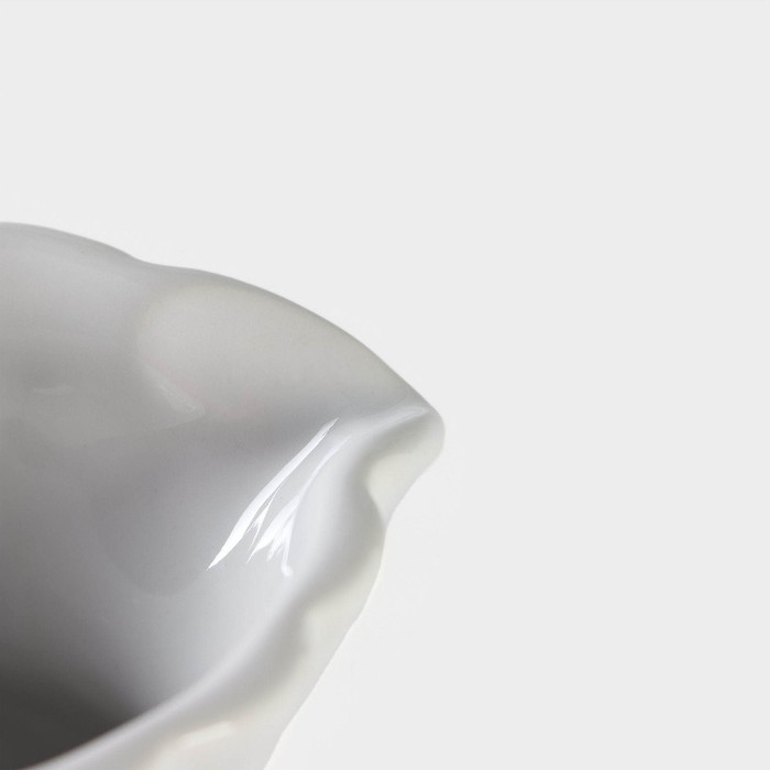 Кувшин для воды керамический Доляна &laquo;Ананас&raquo;, 450 мл, 9,5&times;11,7 см, цвет белый