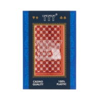 Карты игральные пластиковые "777", 54 шт, 30 мкм, красный с белым Карты игральные пластиковые "777", 54 шт, 30 мкм, красный с белым