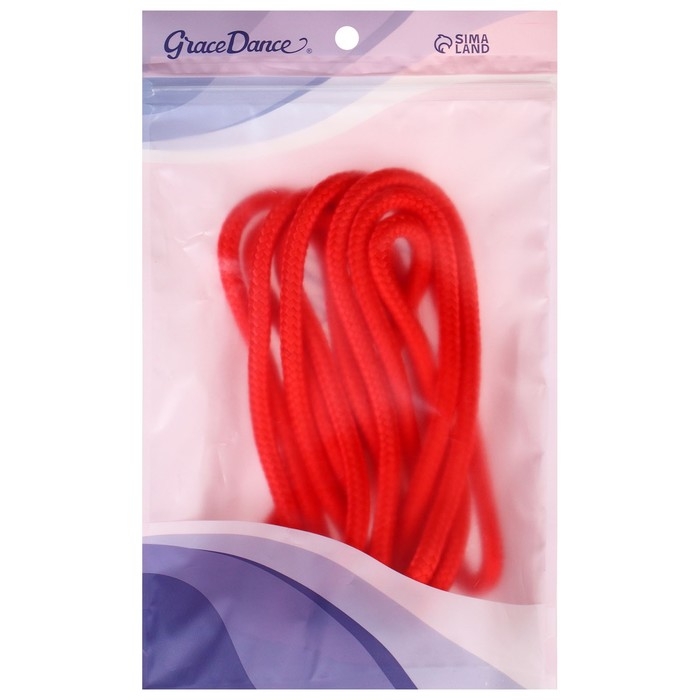 Скакалка для художественной гимнастики Grace Dance, 3 м, цвет красный Скакалка для художественной гимнастики Grace Dance, 3 м, цвет красный