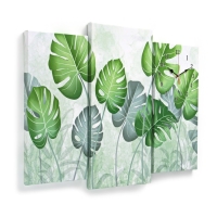 Часы настенные модульные, серия: Интерьер, "Кувшинки", 60 х 80 см Часы настенные модульные, серия: Интерьер, "Кувшинки", 60 х 80 см