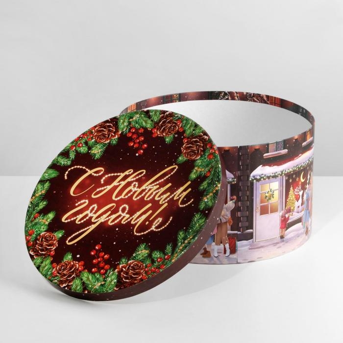 Коробка подарочная &laquo;Городские истории&raquo;, 25 х 25 х 15 см, Новый год