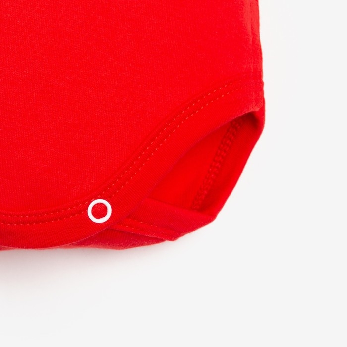 Боди с длинным рукавом Крошка Я &laquo;Мой первый НГ&raquo;, рост 74-80 см, цвет красный