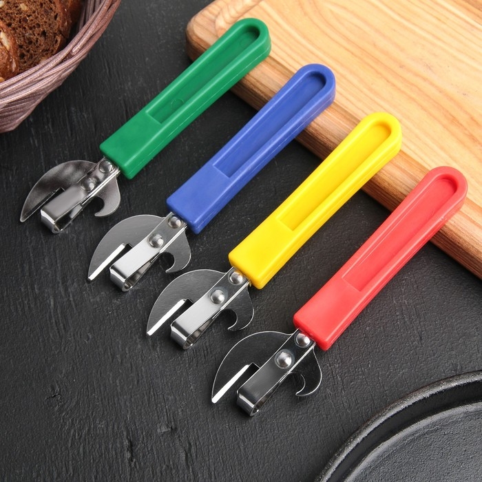 Открывашка Доляна «Помощник», 15,7 см, цвет синий Открывашка Доляна «Помощник», 15,7 см, цвет синий