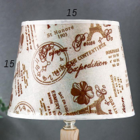 Лампа настольная "Латона" 1х40Вт Е14 бежевый 20х20х33 см RISALUX Лампа настольная "Латона" 1х40Вт Е14 бежевый 20х20х33 см RISALUX