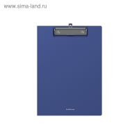 Папка-планшет с зажимом А4, 1.3 мм, ErichKrause Matt Classic, пластиковая, с внутренним карманом, синий