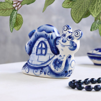 Сувенир &laquo;Улитка с домиком&raquo;, 9 см, гжель