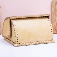 Хлебница &laquo;Лебедь&raquo;, 28&times;22&times;15 см, береста