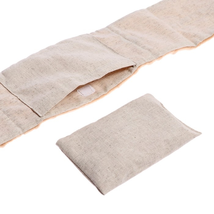 Развивающая игрушка пояс-грелка «Мамина любовь» с вишнёвыми косточками, цвет бежевый Развивающая игрушка пояс-грелка «Мамина любовь» с вишнёвыми косточками, цвет бежевый