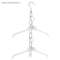 Цепочка-держатель для плечиков, звенья 4&times;2, L=110 см, цвет хром