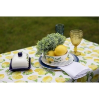 Маслёнка Доляна &laquo;Лимон&raquo;, 17&times;12&times;8,5 см, цвет белый