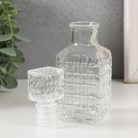 Диффузор для эфирных масел с крышкой "Квадратики" 100 мл прозрачный 4,5х5х13,5 см