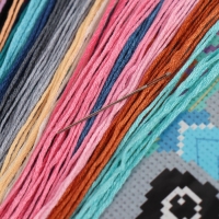 Вышивка крестиком &laquo;Енот&raquo;, набор для творчества, 25 х 25 см