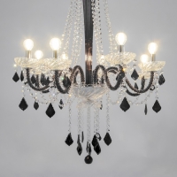 Люстра "Карина" 8хЕ14 40Вт черный 75х75х100-130см BayerLux Люстра "Карина" 8хЕ14 40Вт черный 75х75х100-130см BayerLux