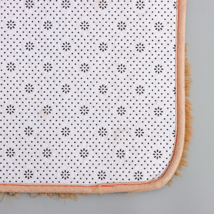 Коврики для ванной и туалета Доляна «Плюшевый», 3 шт: 34×40, 40×50, 50×80 см, цвет бежевый Коврики для ванной и туалета Доляна «Плюшевый», 3 шт: 34×40, 40×50, 50×80 см, цвет бежевый