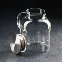 Кувшин стеклянный Magistro &laquo;Стиль&raquo;, 1,7 л, 18&times;13&times;18,5 см