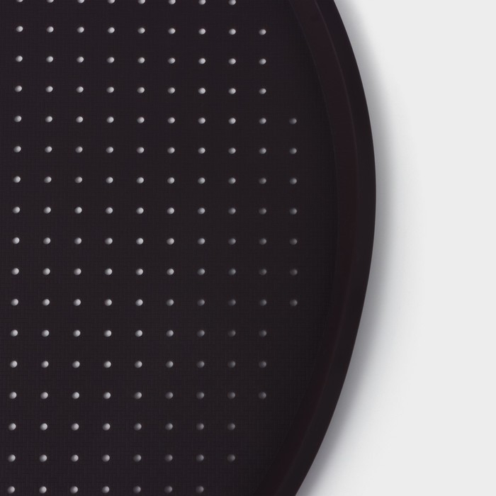 Коврик перфорированный круглый Доляна, силикон, d=35 см, цвет чёрный Коврик перфорированный круглый Доляна, силикон, d=35 см, цвет чёрный