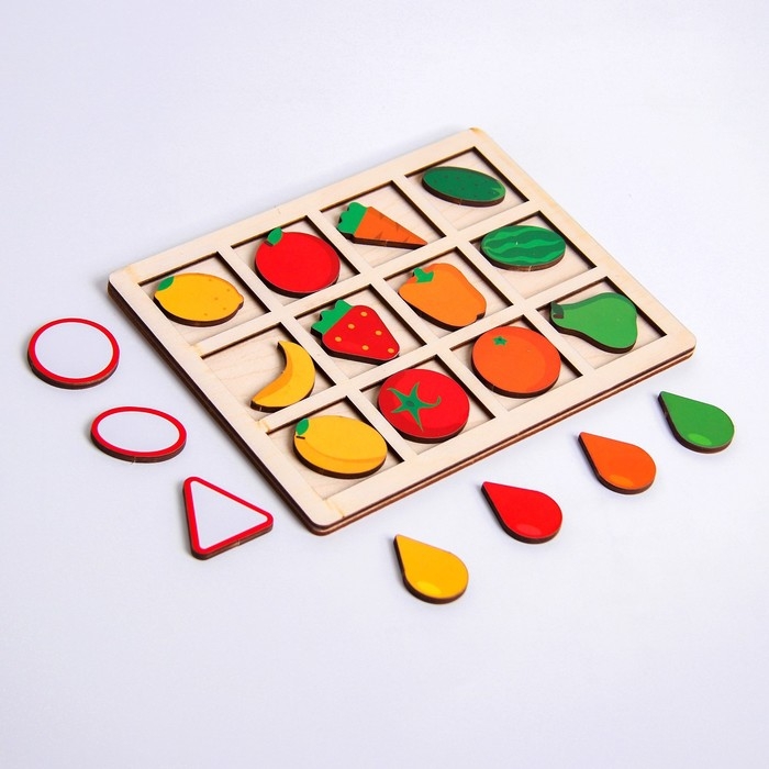 Головоломка. Сортер составной &laquo;Фрукты и овощи&raquo;