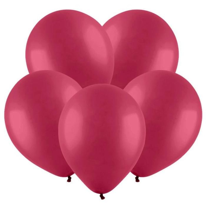 Шар латексный 12" пастель, бургундия, набор 100 шт.