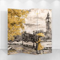 Ширма "Картина маслом. Прогулка по Лондону", 150 х 160 см Ширма "Картина маслом. Прогулка по Лондону", 150 х 160 см