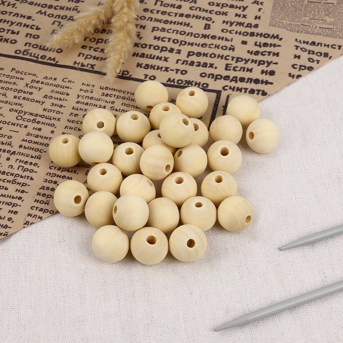 Набор бусин для макраме &laquo;Круг&raquo;, d = 16 мм, 50 шт