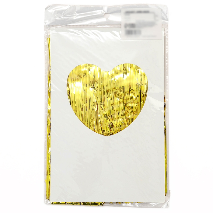 Гирлянда &laquo;Дождик&raquo; с липкой лентой, 2 метра, цвет золотой