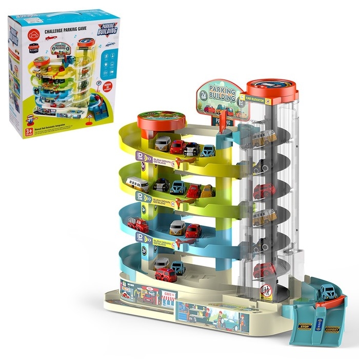 Парковка &laquo;Город&raquo;, 6 машинок, лифт, свет и звук