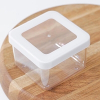 Контейнер для сыпучих продуктов «Степ», 500 мл, 10×10×7 см, цвет белый Контейнер для сыпучих продуктов «Степ», 500 мл, 10×10×7 см, цвет белый