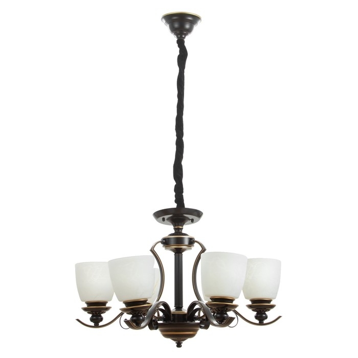 Люстра "Аруна" 6х40Вт Е27 черный 67х67х46 см BayerLux