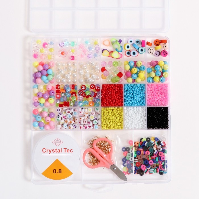Набор для создания украшений &laquo;Ассорти&raquo; бусины/бисер, леска, фурнитура