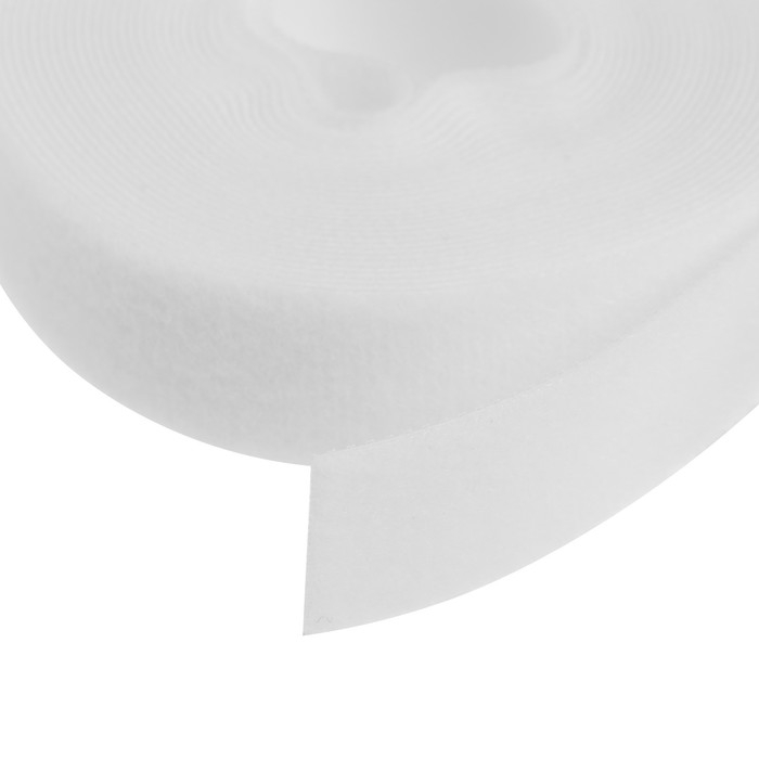 Лента-липучка для проводов 5000Х20Х1,5 мм ТУНДРА, цвет белый, 1 шт.