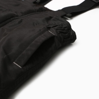 Полукомбинезон утеплённый для мальчиков, цвет чёрный, рост 110 см