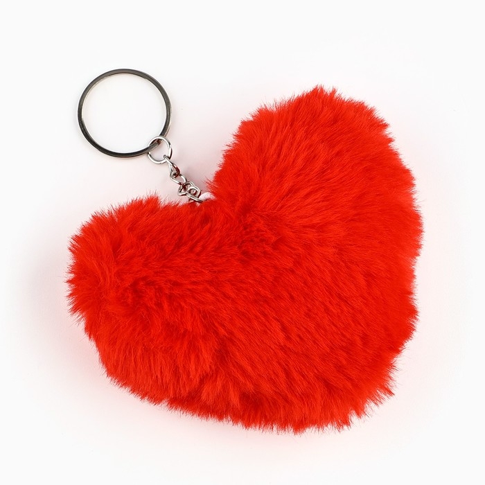 Брелок для ключей пушистик, детский, сердечко &laquo;Люблю тебя&raquo;, 9 х 10 см