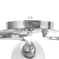 Люстра "Джил" 3х60Вт Е27 Хром 58х58х22см Люстра "Джил" 3х60Вт Е27 Хром 58х58х22см