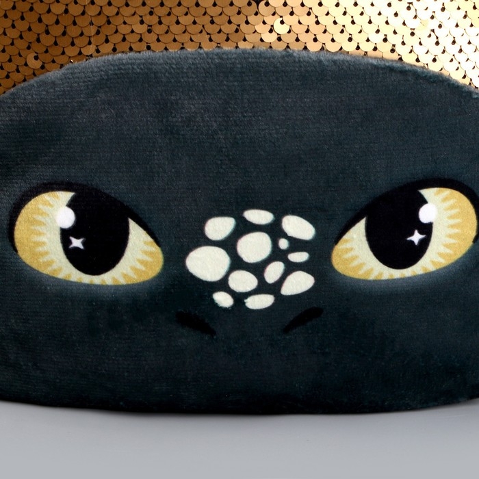 Рюкзак детский с пайетками «Чёрный дракончик», р. 23 × 28 см Рюкзак детский с пайетками «Чёрный дракончик», р. 23 × 28 см