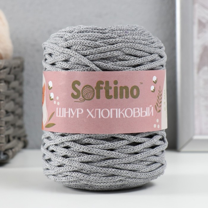 Шнур для вязания без сердечника 70% хлопок, 30% полиэстер ширина 3мм 100м/160&plusmn;10гр (108)