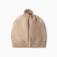 Комбинезон детский с шапочкой вязаный MINAKU, рост 86-92, цвет коричневый