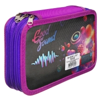 Пенал 3 секции, 125 х 205 х 55 мм, Calligrata 8П26/3 "Музыка" (с эффектом металлика) ,ламинированный картон Пенал 3 секции, 125 х 205 х 55 мм, Calligrata 8П26/3 "Музыка" (с эффектом металлика) ,ламинированный картон