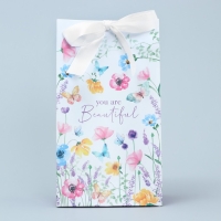 Пакет подарочный с лентой, упаковка, &laquo;Красота внутри&raquo;, 13 х 23 х 7 см