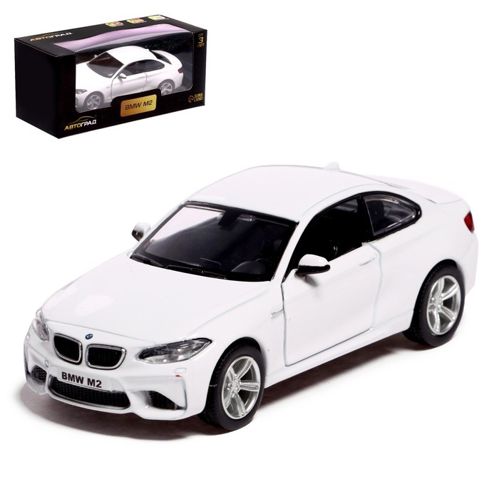 Машина металлическая BMW M2 COUPE, 1:32, инерция, открываются двери, цвет белый Машина металлическая BMW M2 COUPE, 1:32, инерция, открываются двери, цвет белый