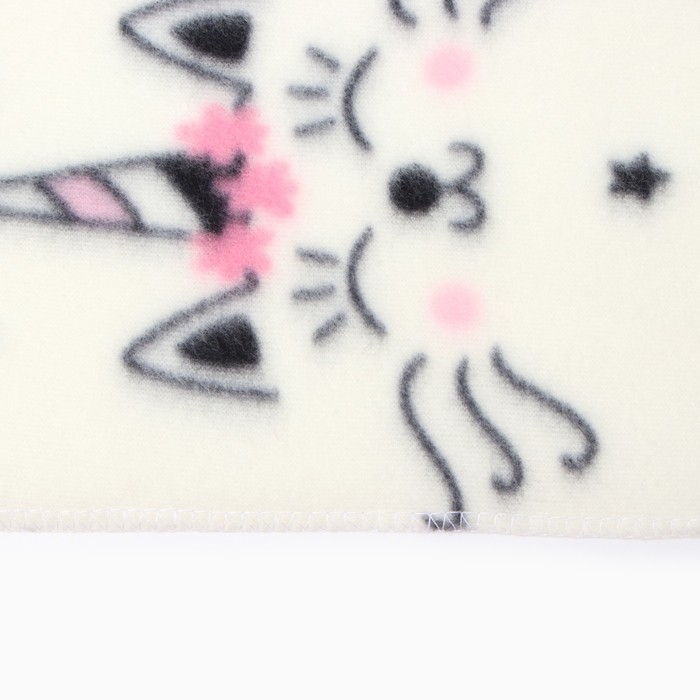 Плед Павлинка &laquo;Кот-единорог&raquo;, 150х200см, флис 135 г/м, полиэстер