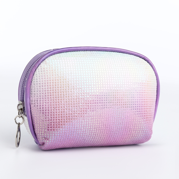 Набор косметичек 3 в 1 на молнии, цвет сиреневый
