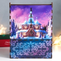 Чайный домик с ящиком "Сказка" 20х15х8,5 см