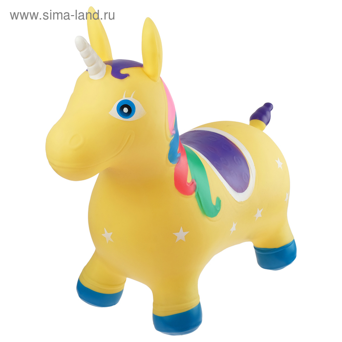 Попрыгун ZABIAKA &laquo;Единорог&raquo;, 58х26х52 см, 1300 г, цвет МИКС