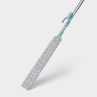 Швабра для уборки Доляна, гибкая, для труднодоступных мест, плоская насадка из микрофибры, 8&times;2,5&times;127 см