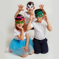 Карнавальный набор масок «Страшная вечеринка», 3 шт. Карнавальный набор масок «Страшная вечеринка», 3 шт.